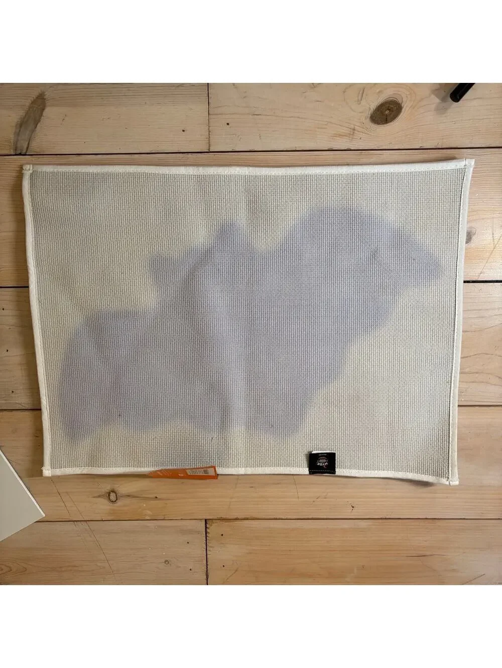 Hyde and Eek NWT Bat Bath Rug 17x24 Black White